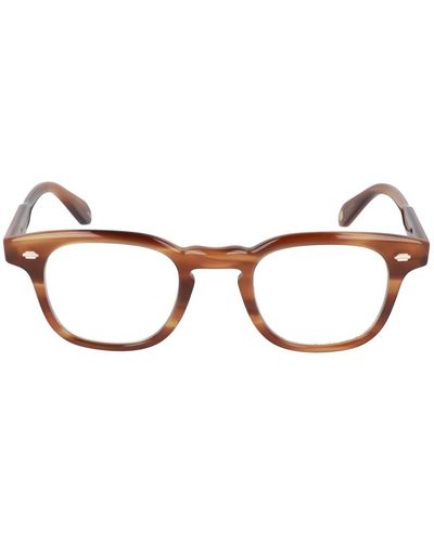 Garrett Leight Sherwood square occhiali da sole in acetato - Marrone