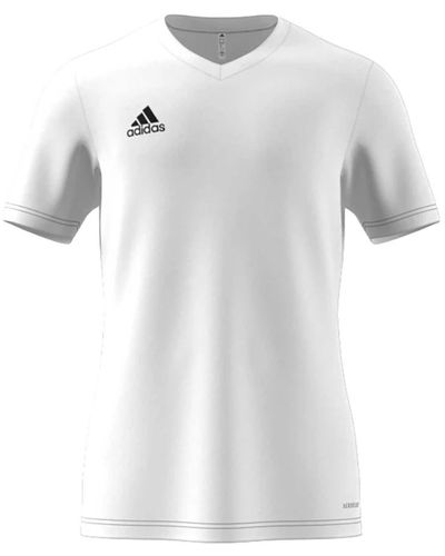 adidas Trainings t-shirt weiß mit v-ausschnitt