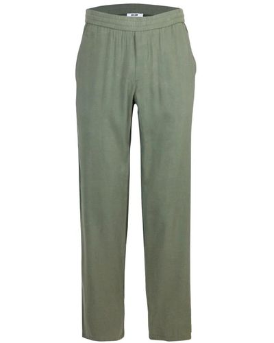 MSGM Wide Pants - Green