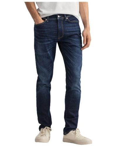 GANT Extra slim vita alta jean maxen - Blu