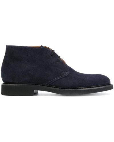 Doucal's Lace-Up Boots - Blue