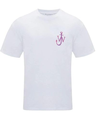 JW Anderson Tops > t-shirts - Blanc