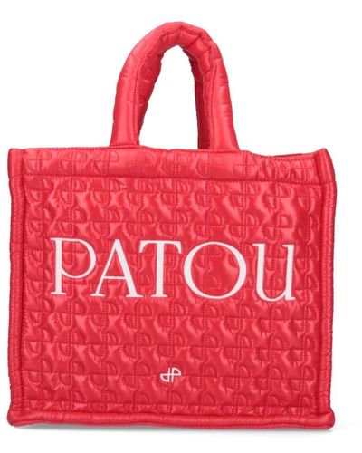 Patou Bags > tote bags - Rouge