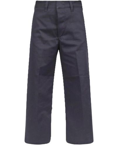 Department 5 Straight Trousers - Blue