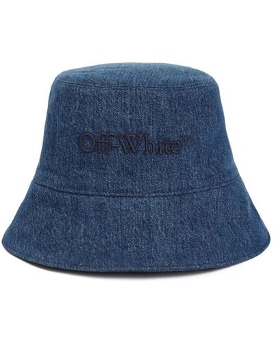 Off-White c/o Virgil Abloh Denim bookish bucket hat - Blau