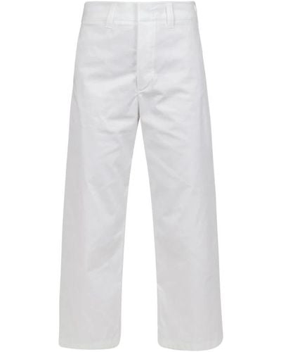 Department 5 Straight Trousers - White