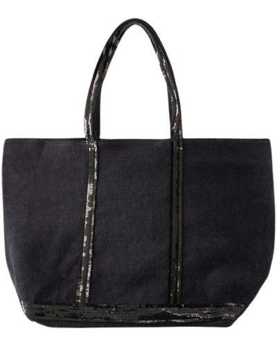 Vanessa Bruno Borsa shopper in lino nero