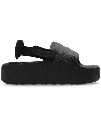 adidas Originals Adilette 22 xlg sandalias de plataforma - Negro