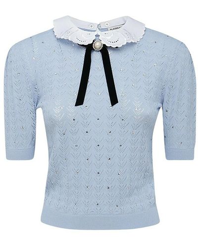 Alessandra Rich Sweater - Blu