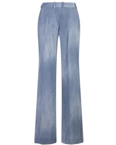 Ermanno Scervino Wide Trousers - Blue
