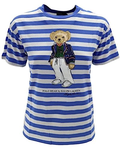 Ralph Lauren T-shirt e polos bianchi - Blu