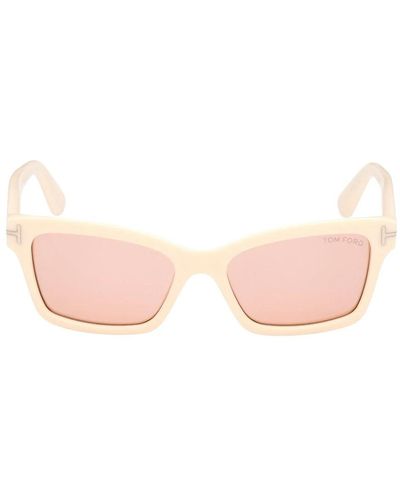 Tom Ford Rosa rechteckige sonnenbrille - Pink
