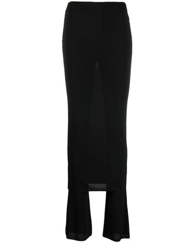 Alaïa Wide Trousers - Black