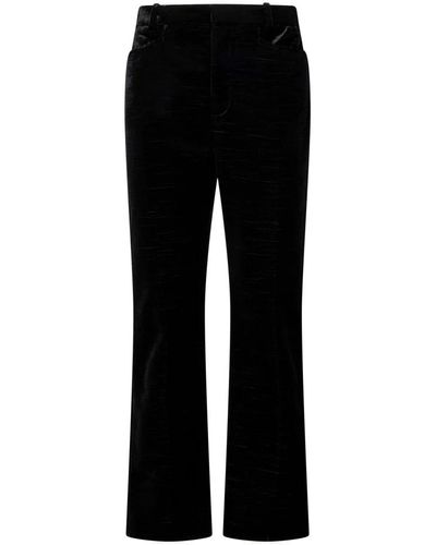 Tom Ford Pantaloni larghi in velluto nero