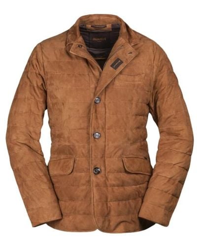 Moorer Jackets,leichte jacke,elegante zavyer-uhr - Braun