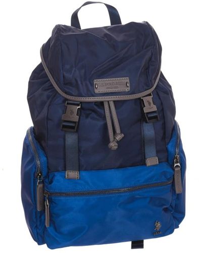 U.S. POLO ASSN. Rucksack mit mehreren fächern - Blau