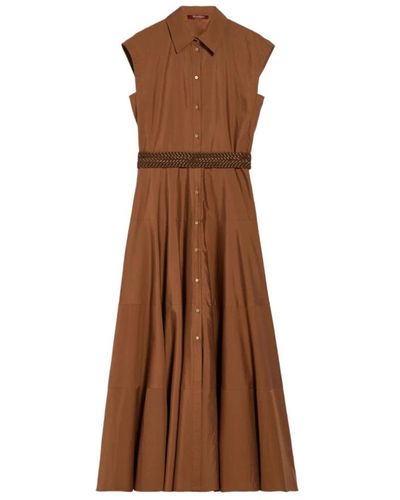 Max Mara Studio Ampex Shirt Dress - Brown