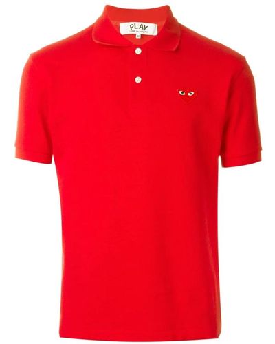 COMME DES GARÇONS PLAY Polo Shirts - Red