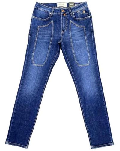 Jeckerson Jeans droits - Bleu