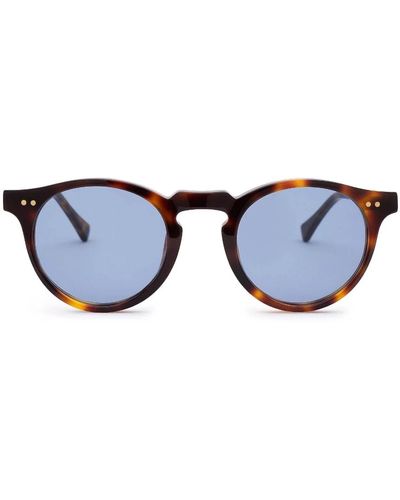 Nialaya Malibu sunglasses - light blue on tortoise - Blau