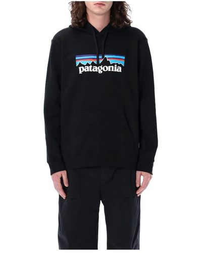 Patagonia Logo hoodie - Schwarz