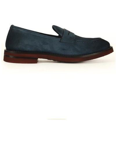 Fabi Shoes > flats > loafers - Bleu