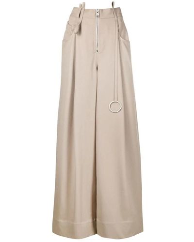The Attico Wide Pants - Natural