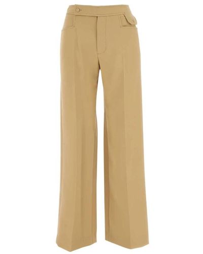 Low Classic Wide trousers - Natur