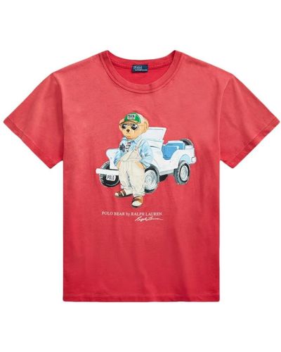 Polo Ralph Lauren Tops > t-shirts - Rouge