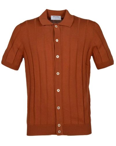 Gran Sasso Short Sleeve Shirts - Brown
