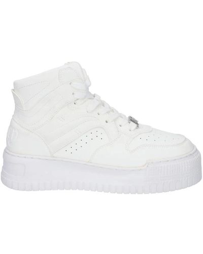 Juicy Couture Sneakers bianche alte con platform - Bianco