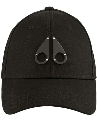 Moose Knuckles Icon cap - klassische twill baseballkappe - Schwarz