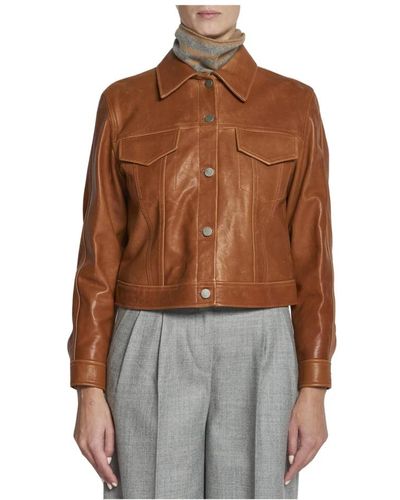 MASSCOB Jackets > leather jackets - Marron