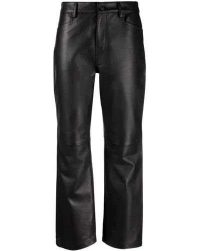 Proenza Schouler Leather Trousers - Black