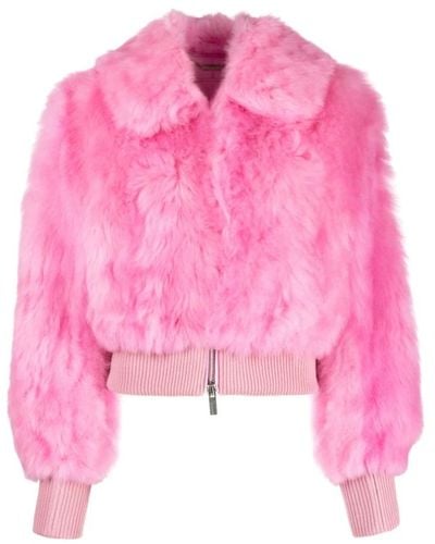 Blumarine Jackets > faux fur & shearling jackets - Rose