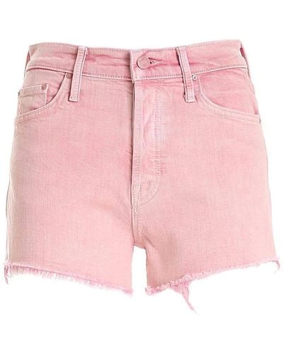 Mother Short Shorts - Pink