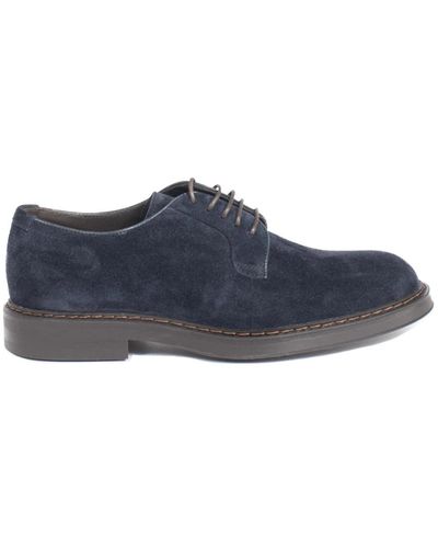 Henderson Shoes > flats > laced shoes - Bleu