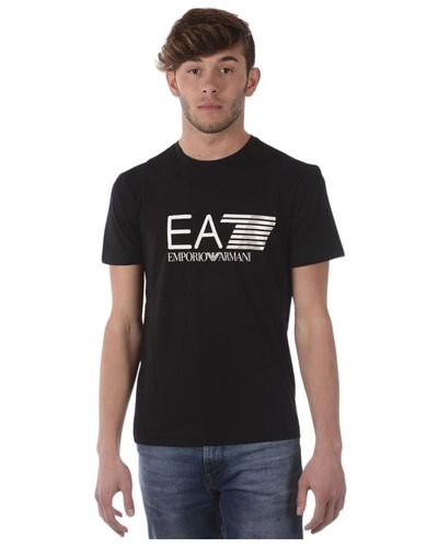 EA7 Lässiger sweatshirt für männer - Schwarz