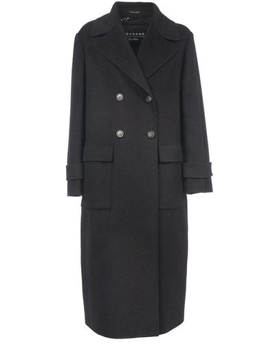 Weekend by Maxmara Double-Breasted Coats - Black