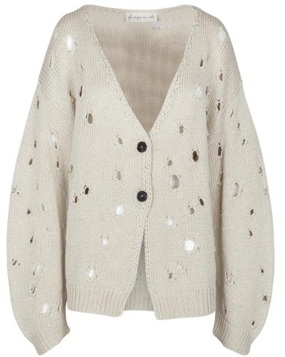 Phisique Du Role 24p201 knitted jacke - Bianco