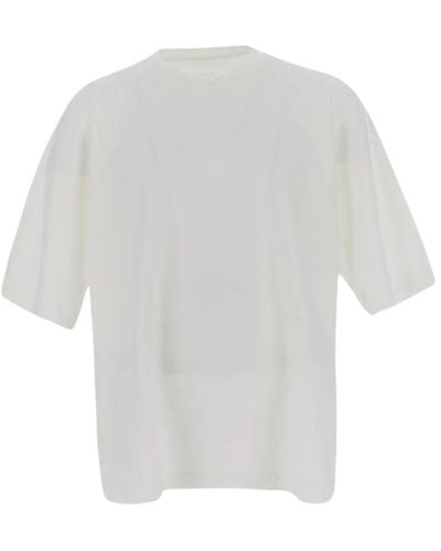 Issey Miyake Baumwoll homme plissè t-shirt - Weiß