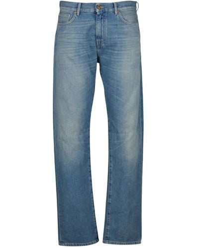 Versace Blaue denim straight leg jeans