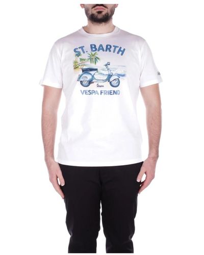 Saint Barth Logo front t-shirt weiß
