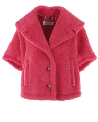 Max Mara Jackets > faux fur & shearling jackets - Rouge
