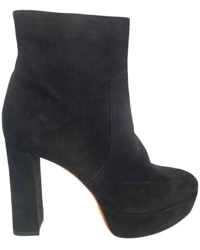 Santoni Heeled Boots - Black
