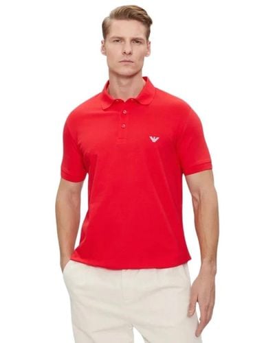 Emporio Armani Polo Shirts - Red
