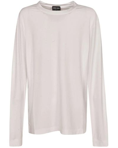 Giorgio Armani Stilvolle t-shirts und polos - Weiß
