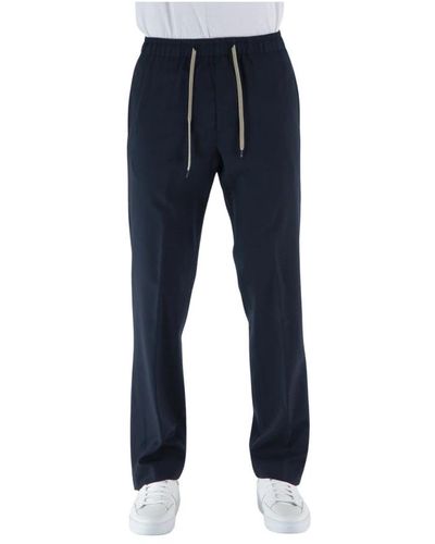 Covert Straight Trousers - Blue