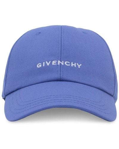 Givenchy Logo Curved Cap - Blue