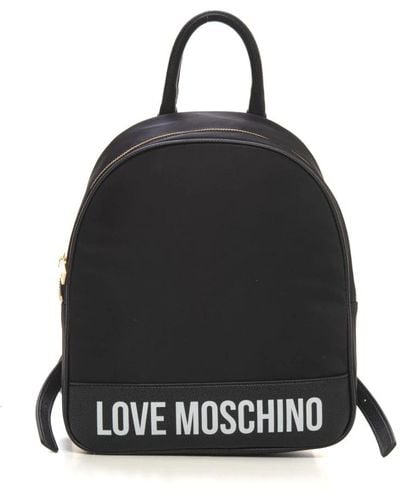 Love Moschino Stylischer rucksack mit verstellbaren trägern - Schwarz